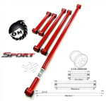 Реактивные тяги для а/м ВАЗ 2101-2107, Нива, Шеви-Нива, 1 регулируемая