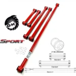 Реактивные тяги для а/м ВАЗ 2101-2107, Нива, Шеви-Нива, 1 регулируемая