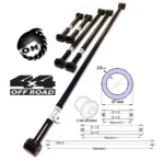 Реактивные тяги для а/м Нива, Шеви-Нива, ВАЗ 2101-07, все 5 регулируемые, труба 2,8