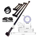 Реактивные тяги для а/м ВАЗ 2101-2107, Нива, Шеви-Нива, 1 регулируемая, труба 2,8 мм