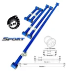 Реактивные тяги для а/м Нива, Шеви-Нива, ВАЗ 2101-07, все 5 регулируемые