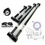 Реактивные тяги для а/м Нива, Шеви-Нива, ВАЗ 2101-07, 4 регулируемые, труба 2,8 мм