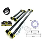 Реактивные тяги для а/м ВАЗ 2101-2107, Нива, Шеви-Нива, 4 продольные 2,8 мм полиуретан