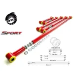 Реактивные тяги для а/м ВАЗ 2101-2107, Нива, Шеви-Нива, все регулируемые полиуретан