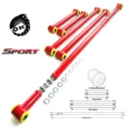 Реактивные тяги для а/м ВАЗ 2101-2107, Нива, Шеви-Нива, 1 рег. полиуретан