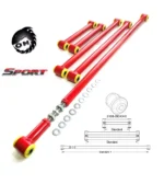 Реактивные тяги для а/м ВАЗ 2101-2107, Нива, Шеви-Нива, 1 рег. полиуретан