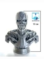 Фигурка Терминатор Т800 10 см 3D модель V1 серебристый