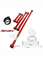 Реактивные тяги для а/м ВАЗ 2101-07, Нива, Шеви-Нива, 1 регулируемая