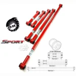 Реактивные тяги для а/м ВАЗ 2101-07, Нива, Шеви Нива, все 5 регулируемые