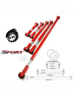 Реактивные тяги для а/м ВАЗ 2101-07, Нива, Шеви Нива, все 5 регулируемые